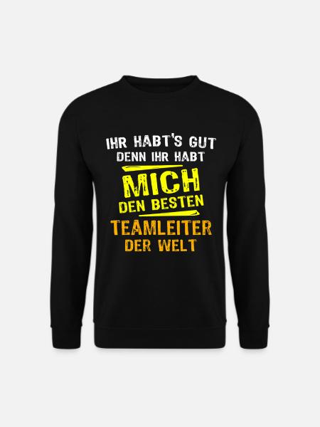 Teamleiter Geschenk - Unisex Pullover - Schwarz