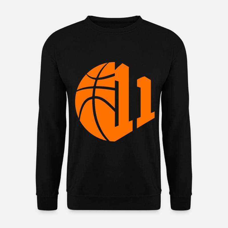 NUMBER 11 BASKETBALL 11TH BIRTHDAY - Unisex Sweatshirt - black
