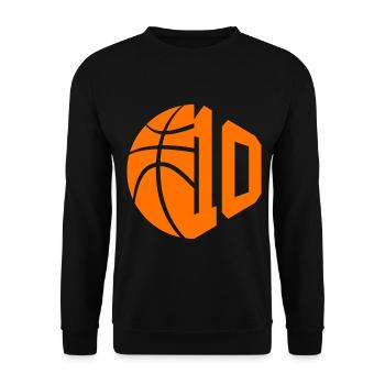 NUMMER 10 BASKETBALL 10. GEBURTSTAG - Unisex Pullover - Schwarz - Vorne - Alina (178cm) & Michal (187cm)