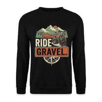 Vélo de gravier Vélo de montagne Bikepacking - Sweat-shirt Unisexe - noir - Devant - Alina (178cm) & Michal (187cm)