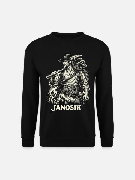 Janosik polsk højlandslegende - Unisex sweater - sort