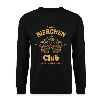 Chemise de bière Drôle Amateur de bière Hommes cadeaux - Sweat-shirt Unisexe - noir - Devant - Alina (178cm) & Michal (187cm)