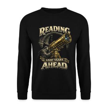 Astronome astronomique à des années-lumière - Sweat-shirt Unisexe - noir - Devant - Alina (178cm) & Michal (187cm)