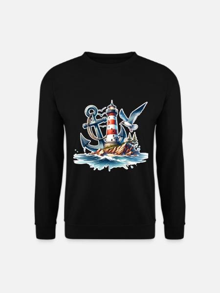 Lighthouse Anchor - Unisex Sweatshirt - black
