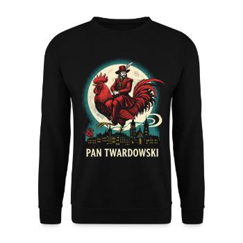 Pan Twardowski Polish Folk Legend - Unisex Sweatshirt - black - Front - Alina (178cm) & Michal (187cm)