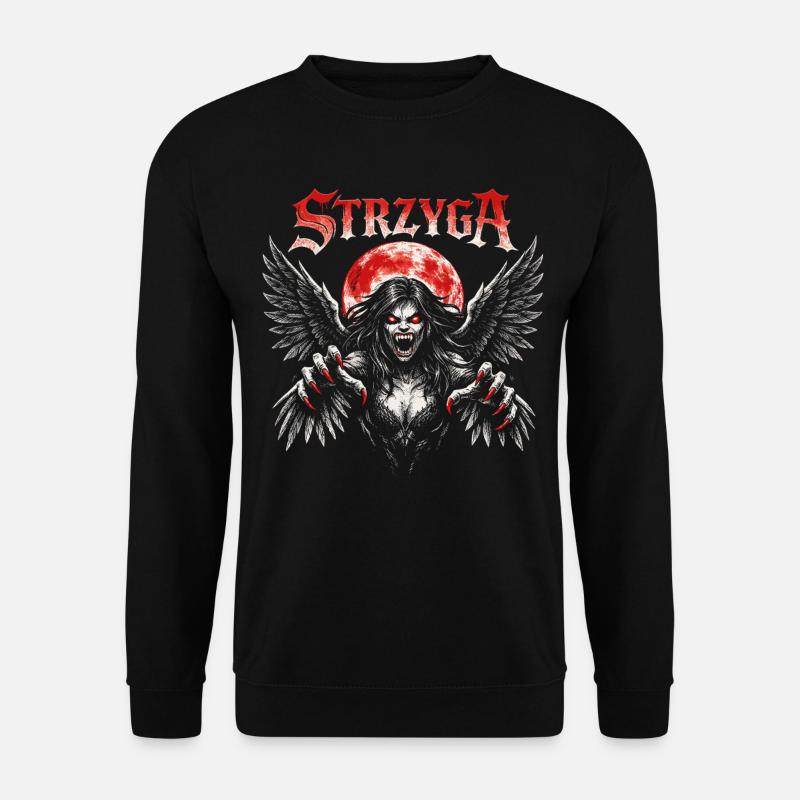 Strzyga Slavic Demon Legend - Unisex Sweatshirt - black