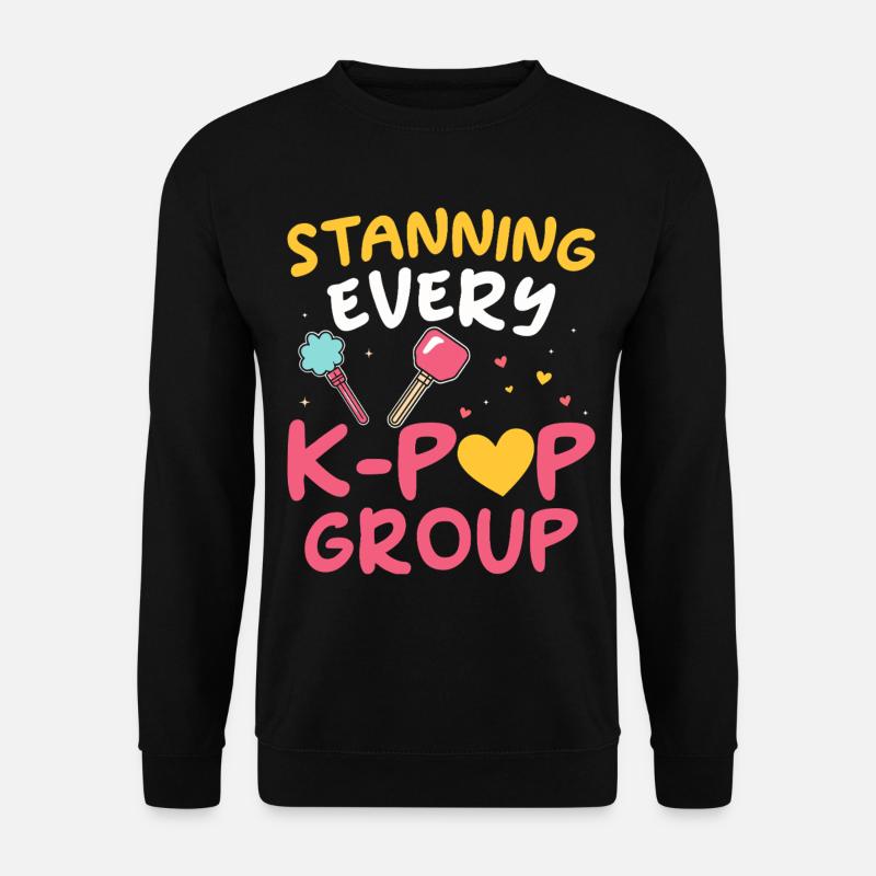 Stanning Every K-pop Group - Unisex Sweatshirt - black