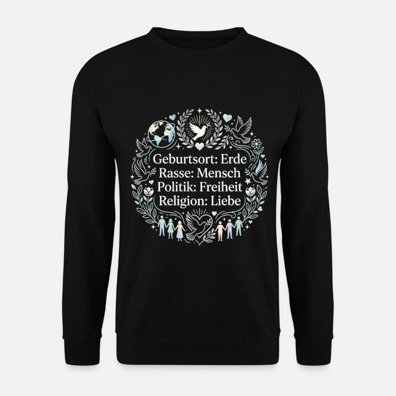 Gegen Rassismus - Unisex Pullover - Schwarz