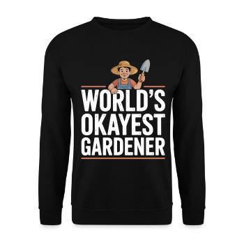 Le meilleur jardin de la chemise de jardinier du monde - Sweat-shirt Unisexe - noir - Devant - Alina (178cm) & Michal (187cm)
