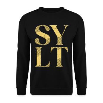 North Sea Holiday SYLT Island Wadden Sea Fun - Unisex Sweatshirt - black - Front - Alina (178cm) & Michal (187cm)