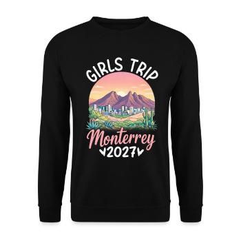 Voyage des filles de Monterrey 2027 - Sweat-shirt Unisexe - noir - Devant - Alina (178cm) & Michal (187cm)