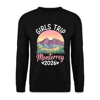 Voyage des filles de Monterrey 2027 - Sweat-shirt Unisexe - noir - Devant - Alina (178cm) & Michal (187cm)