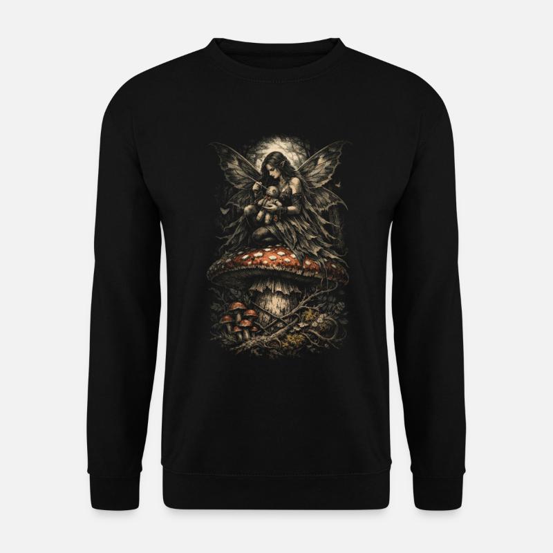 Fairycore Fee Gotisch - Unisex Pullover - Schwarz
