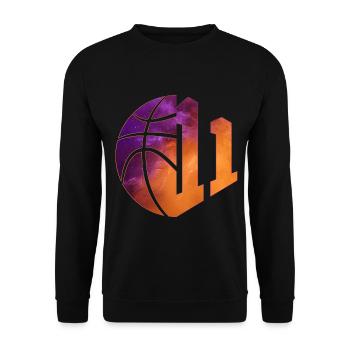 NUMÉRO 11 BASKETBALL 11E ANNIVERSAIRE - Sweat-shirt Unisexe - noir - Devant - Alina (178cm) & Michal (187cm)