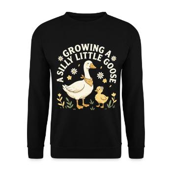 Faire pousser une petite oie idiote - Sweat-shirt Unisexe - noir - Devant - Alina (178cm) & Michal (187cm)