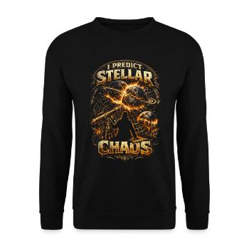 Astronomy Astronomer - Unisex Sweatshirt - black - Front - Alina (178cm) & Michal (187cm)