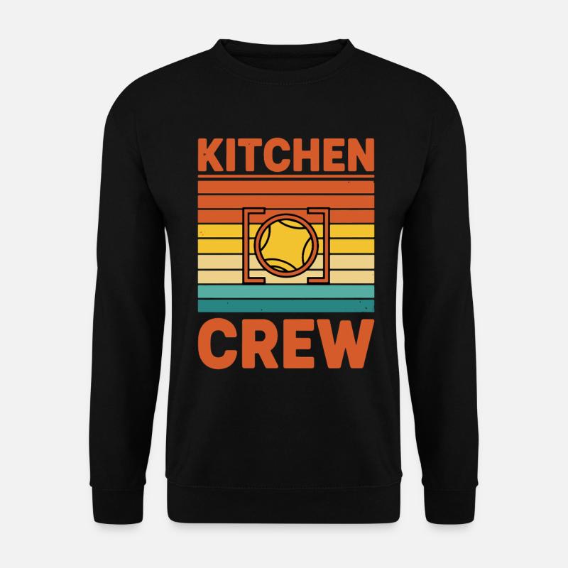 Pickleball lustige Küchencrew-Spielerliebe - Unisex Pullover - Schwarz