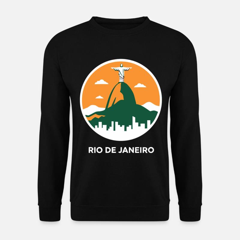 Rio de Janeiro Christ Redeemer - Unisex Pullover - Schwarz