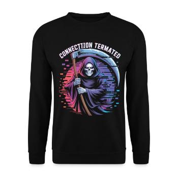 Connexion de la chemise de gamer interrompue en disant IT - Sweat-shirt Unisexe - noir - Devant - Alina (178cm) & Michal (187cm)