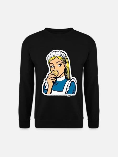 Maid and Cookie Pop Art - Unisex Sweatshirt - black