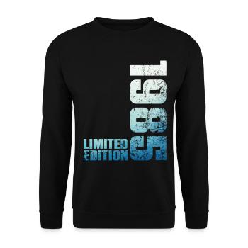 41. Geburtstag Mann Frau 41 Jahre alt 1985 Geschenk - Unisex Pullover - Schwarz - Vorne - Alina (178cm) & Michal (187cm)