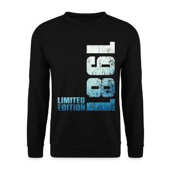 45ème Anniversaire Homme Femme 45 ans 1981 Cadeau - Sweat-shirt Unisexe - noir - Devant - Alina (178cm) & Michal (187cm)