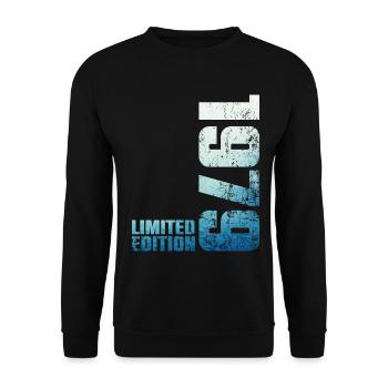 47ème Anniversaire Homme Femme 47 ans 1979 Cadeau - Sweat-shirt Unisexe - noir - Devant - Alina (178cm) & Michal (187cm)