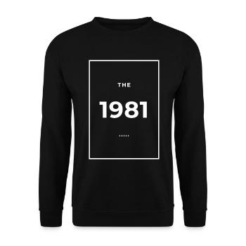 1981 – Legendär seit 1981 Limited Edition 1981 - Unisex Pullover - Schwarz - Vorne - Alina (178cm) & Michal (187cm)