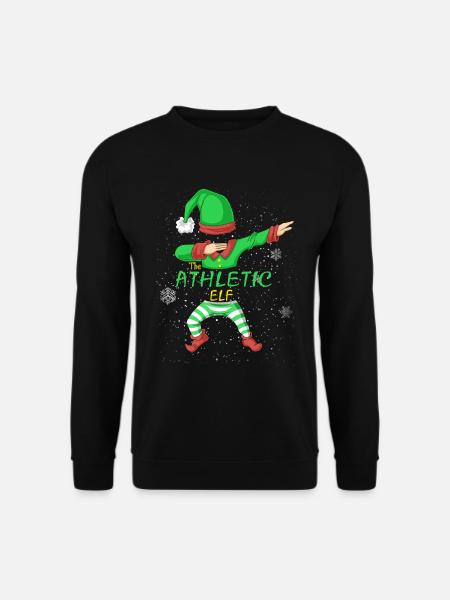 Athletic Elf Family Shirt - Unisex Sweatshirt - black