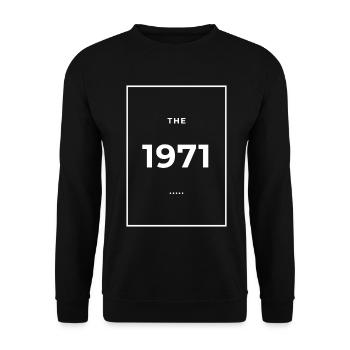 1971 – Legendär seit 1971 Limited Edition 1971 - Unisex Pullover - Schwarz - Vorne - Alina (178cm) & Michal (187cm)