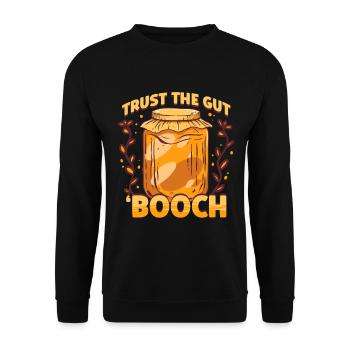 kombucha - Unisex Sweatshirt - black - Front - Alina (178cm) & Michal (187cm)