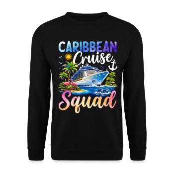 Caribbean Cruise Squad - Unisex Sweatshirt - black - Front - Alina (178cm) & Michal (187cm)