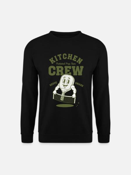 Pickleball Kitchen Crew Funny Player Love - Unisex Sweatshirt - black