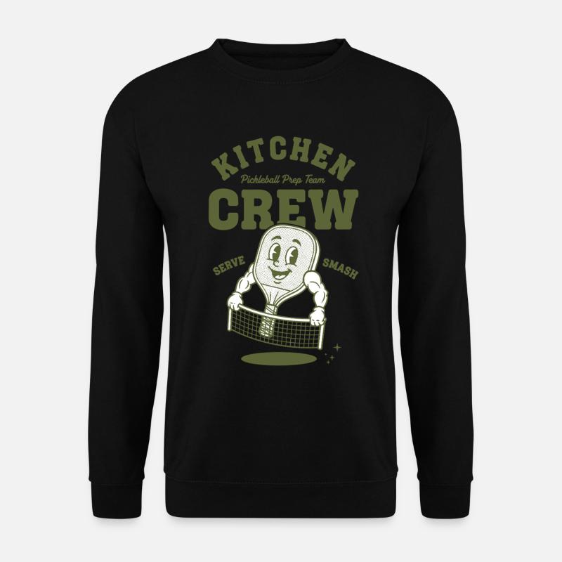 Pickleball Kitchen Crew Funny Player Love - Unisex Sweatshirt - black