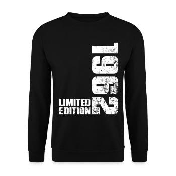 Cadeau d'anniversaire 64 ans 1962 Homme Femme - Sweat-shirt Unisexe - noir - Devant - Alina (178cm) & Michal (187cm)