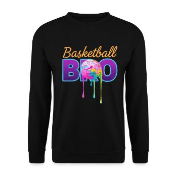 Frère Frère de basket - Sweat-shirt Unisexe - noir - Devant - Alina (178cm) & Michal (187cm)