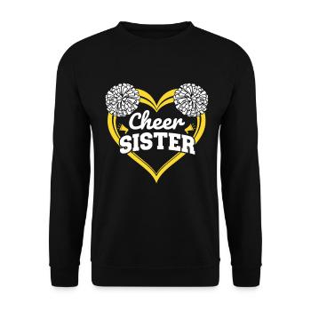 Cheer Sister - Unisex Sweatshirt - black - Front - Alina (178cm) & Michal (187cm)