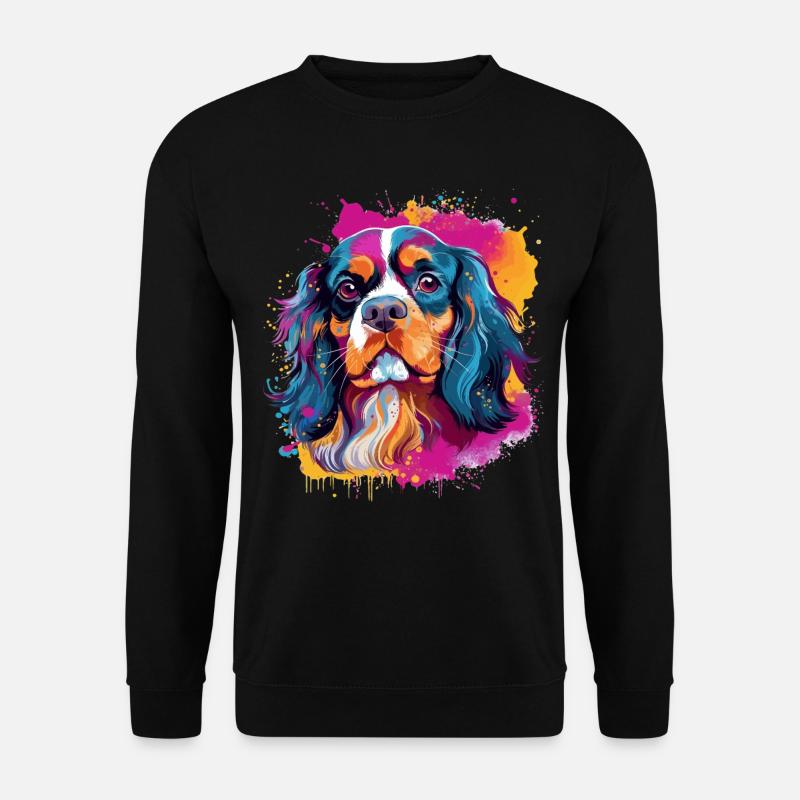 Cavalier King Charles Spaniel Dog - Unisex Pullover - Schwarz