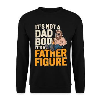 Cadeau de la fête des pères pour les hommes Chemise de papa Beer Belly - Sweat-shirt Unisexe - noir - Devant - Alina (178cm) & Michal (187cm)