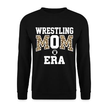 WRESTLING MOM ERA Leo Design - Unisex Sweatshirt - black - Front - Alina (178cm) & Michal (187cm)