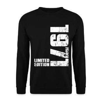 Cadeau d'anniversaire 65 ans 1971 Homme Femme - Sweat-shirt Unisexe - noir - Devant - Alina (178cm) & Michal (187cm)