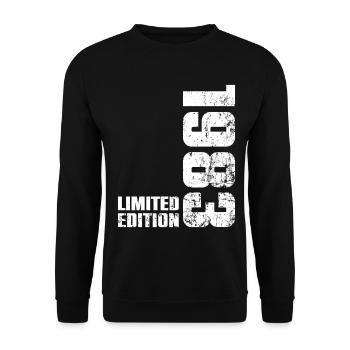 Cadeau d'anniversaire 43 ans 1983 Homme Femme - Sweat-shirt Unisexe - noir - Devant - Alina (178cm) & Michal (187cm)