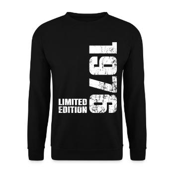 Cadeau d'anniversaire 50 ans 1976 Homme Femme - Sweat-shirt Unisexe - noir - Devant - Alina (178cm) & Michal (187cm)