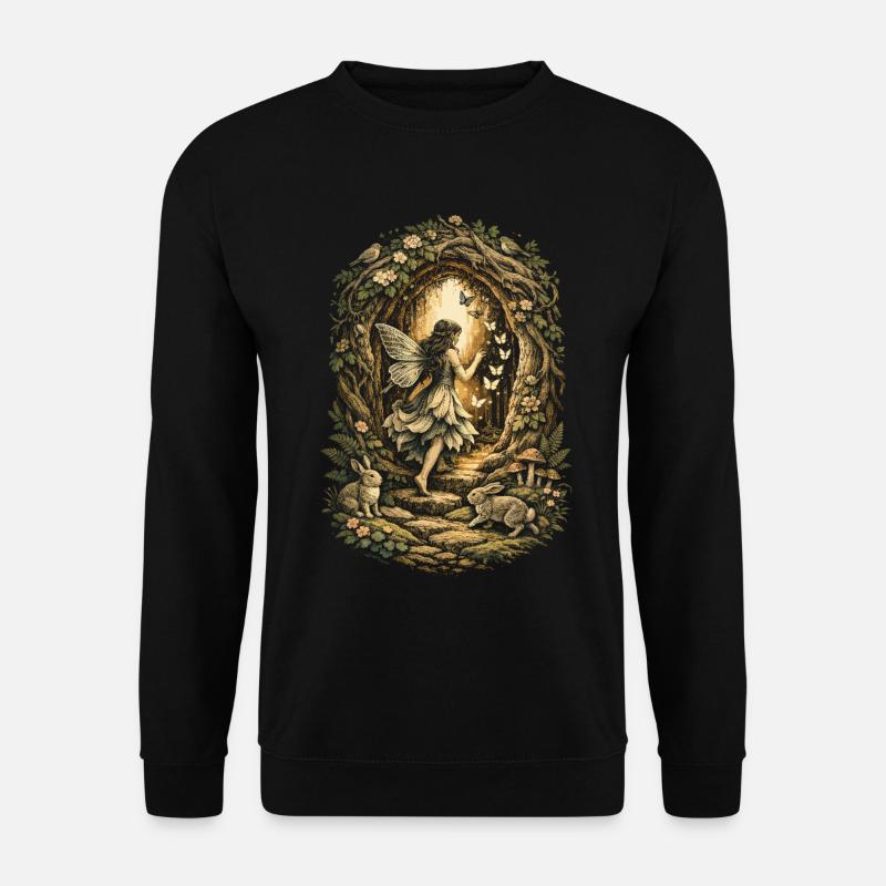 Fairycore Fee Gotisch - Unisex Pullover - Schwarz