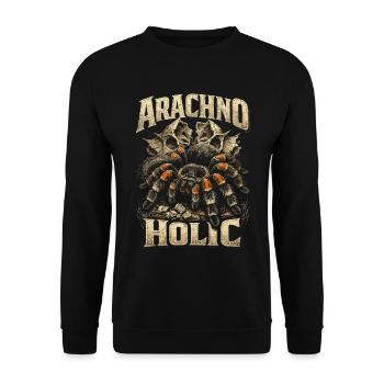 Tarantula Arachno Holic - Unisex Sweatshirt - black - Front - Alina (178cm) & Michal (187cm)