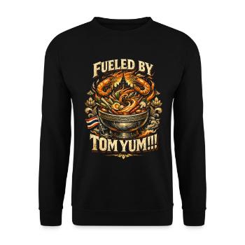 Thailand Thai Pride Fueled By Tom Yum - Unisex Pullover - Schwarz - Vorne - Alina (178cm) & Michal (187cm)