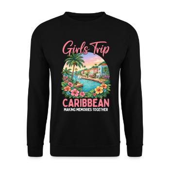 Girls Trip Caribbean - Unisex Sweatshirt - black - Front - Alina (178cm) & Michal (187cm)