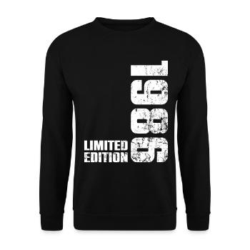 Cadeau d'anniversaire 40 ans 1986 Homme Femme - Sweat-shirt Unisexe - noir - Devant - Alina (178cm) & Michal (187cm)