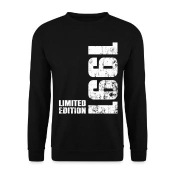 Cadeau d'anniversaire 35 ans 1991 Homme Femme - Sweat-shirt Unisexe - noir - Devant - Alina (178cm) & Michal (187cm)