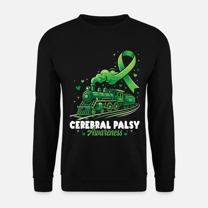 Cerebral Palsy Awareness Train - Unisex Sweatshirt - black
